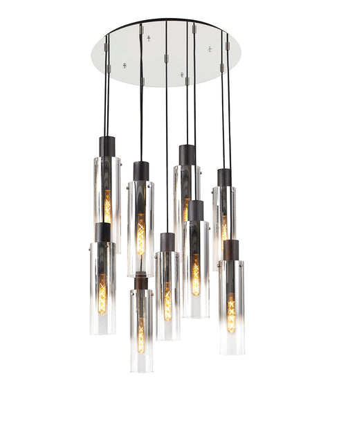 Brooks Slim Round Pendant 9 Light